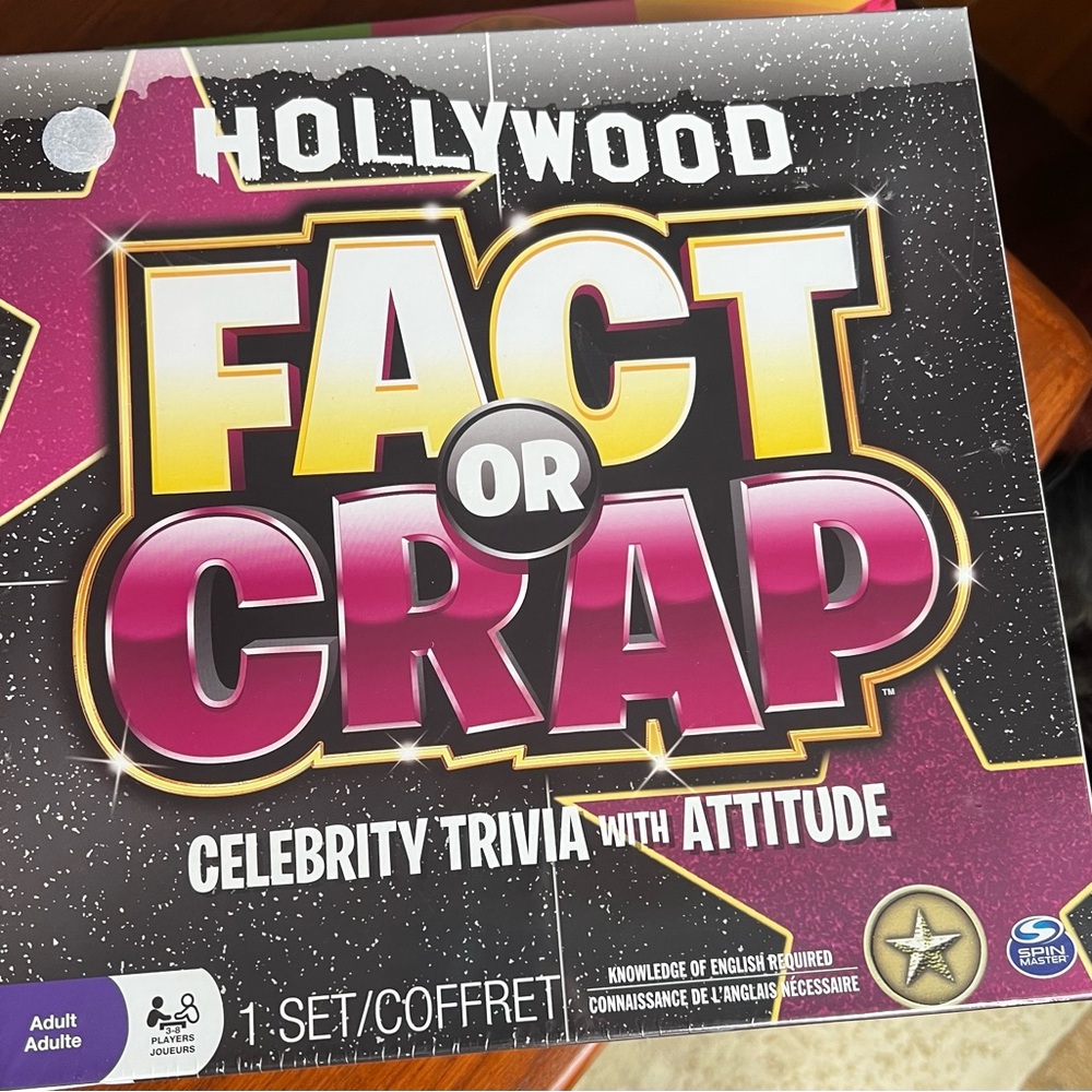 Hollywood Celebrity Trivia Game - Black and Pink